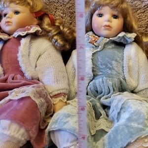 2 girls porcelain dolls